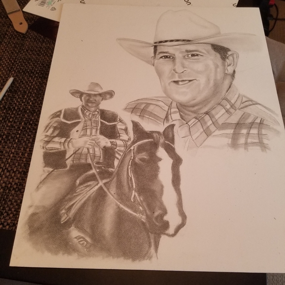 Charcoal and pencil portraits